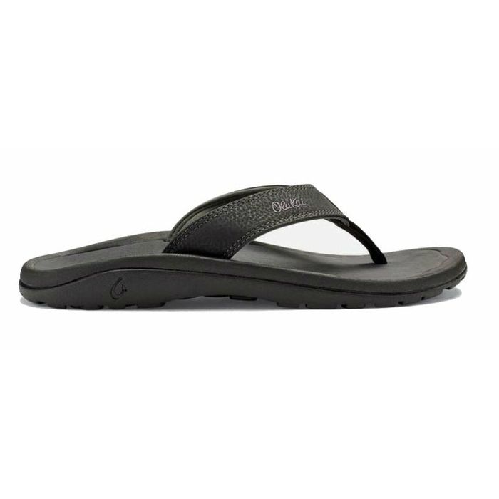 OLUKAI OHANA TEENSLIPPERS - BLACK/DARK SHADOW