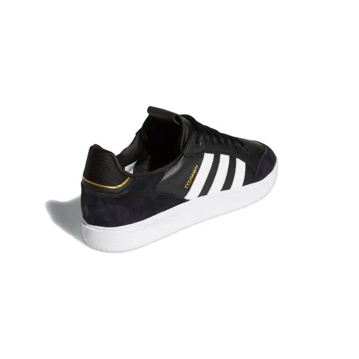 ADIDAS TYSHAWN LOW SCHOENEN - CORE/BLACK/CLOUD WHITE/GOLD METALLIC