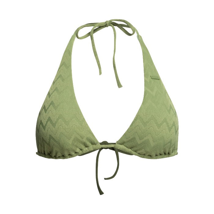 ROXY CURRENT COOLNESS LANGERE TRIANGEL BIKINI TOP - LODEN GREEN