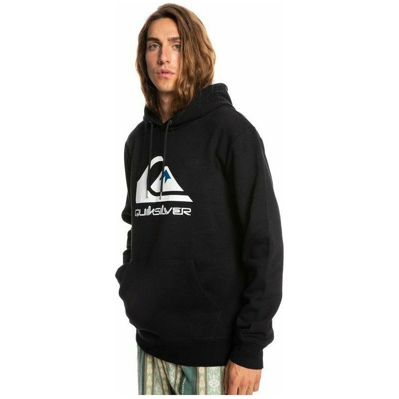 QUIKSILVER FLEECE-HOODIE MIT GROSSEM LOGO – SCHWARZ