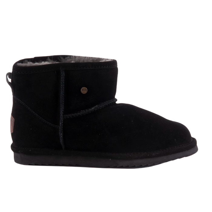 WARMBAT WALLABY WOMEN SUEDE BOOTS - BLACK