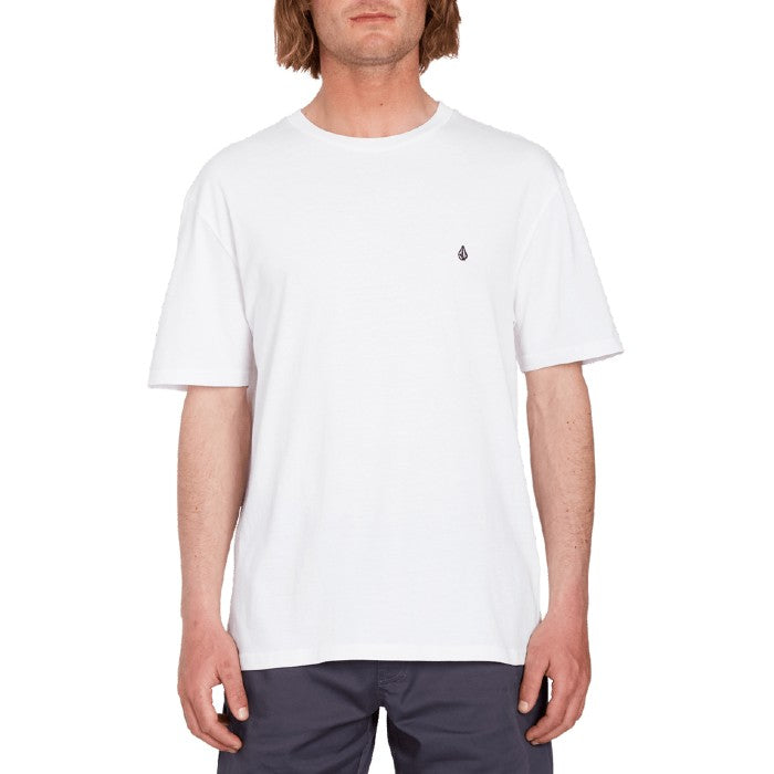 VOLCOM STONE BLANKS BASIC SHORT SLEEVE STANDARD T-SHIRT - WHITE