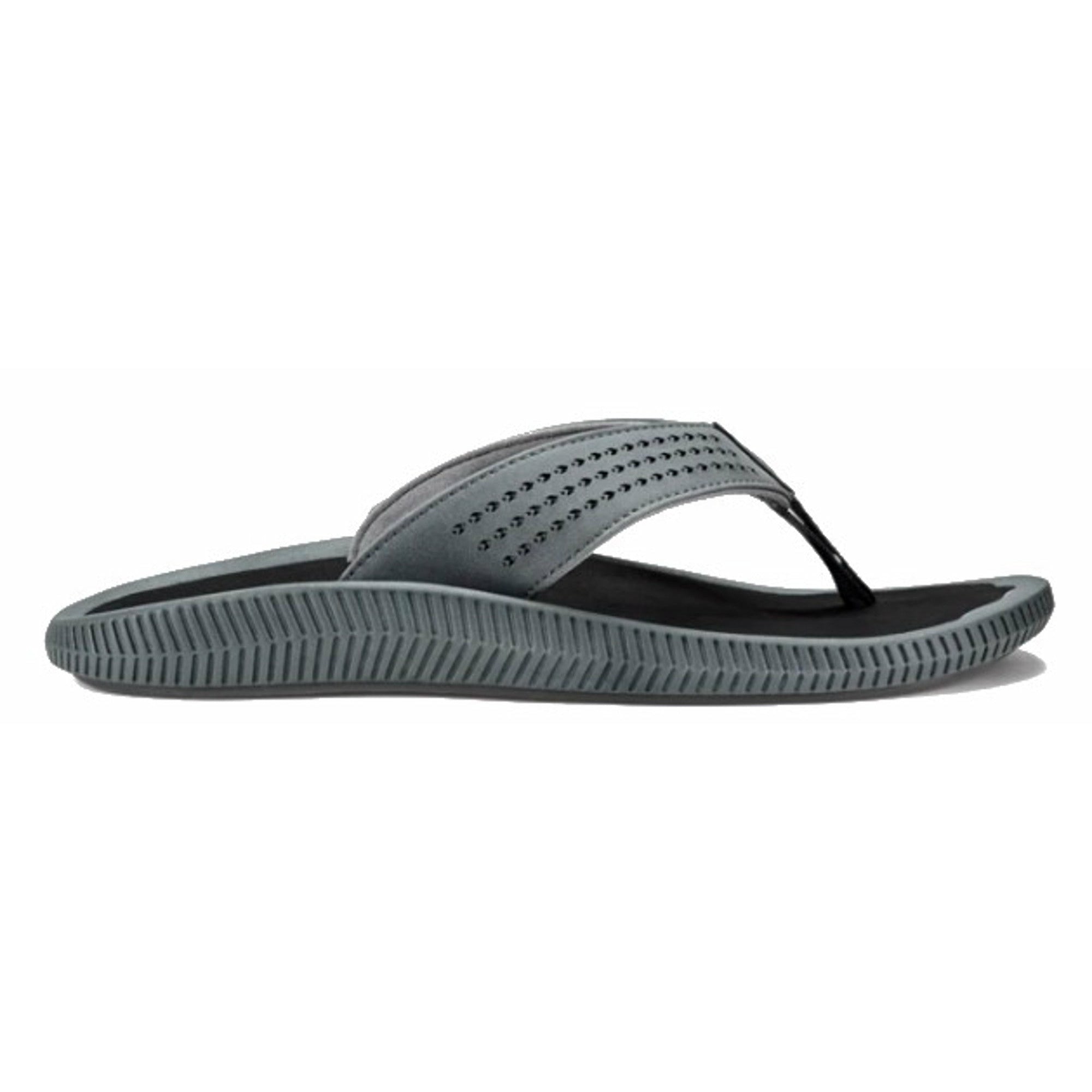 OLUKAI ULELE TEENSLIPPERS - DARK SHADOW/BLACK