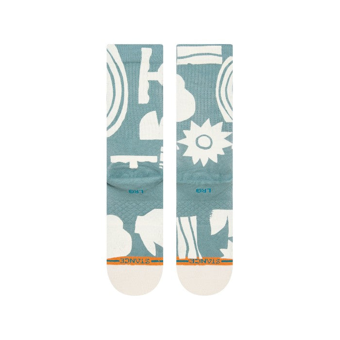 STANCE SUN DIALED CREW SOCKS - TEAL