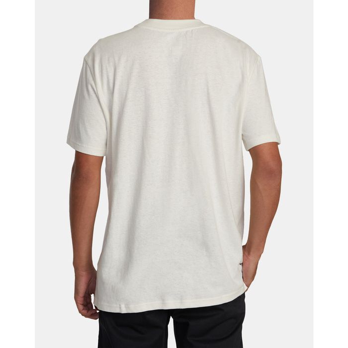 RVCA HEMP NEUTRAL SHORT SLEEVE CREW T-SHIRT - NATURAL