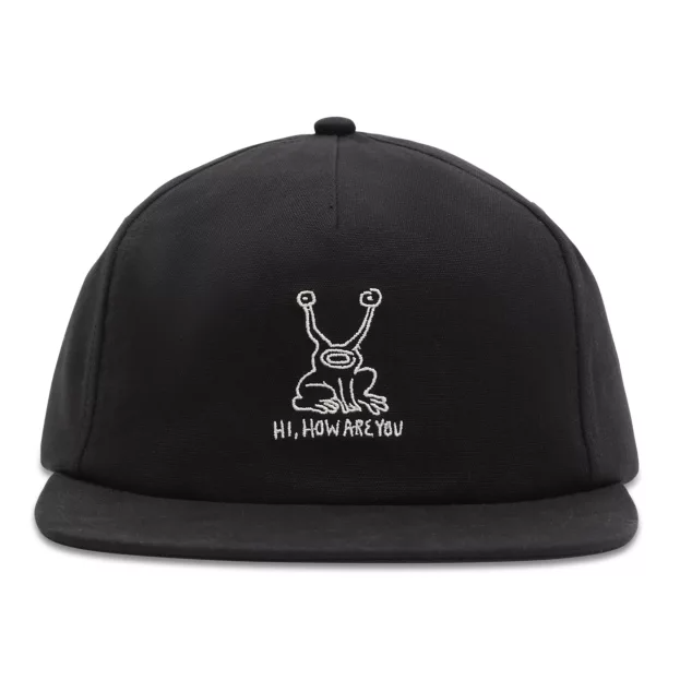 VANS X DANIEL JOHNSTON UNSTRUCTURED SNAPBACK PET - BLACK