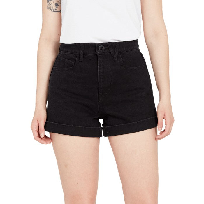 VOLCOM WELLOW DENIM SHORT - BLACK