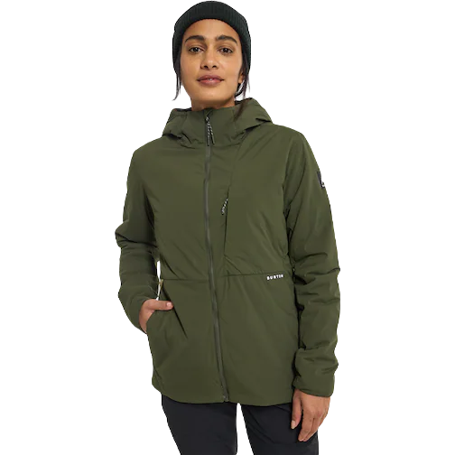 BURTON WOMEN'S MULTIPATH HOODED ISOLIERTE WINTERJACKE – FOREST NIGHT