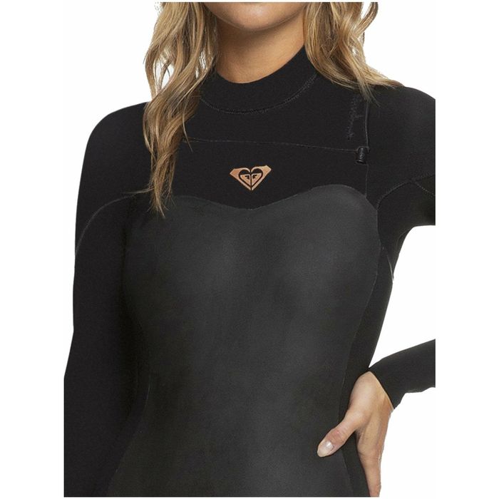 ROXY 4/3MM PERFORMANCE CHESTZIP HYD WETSUIT – SCHWARZ/ROSEGOLD