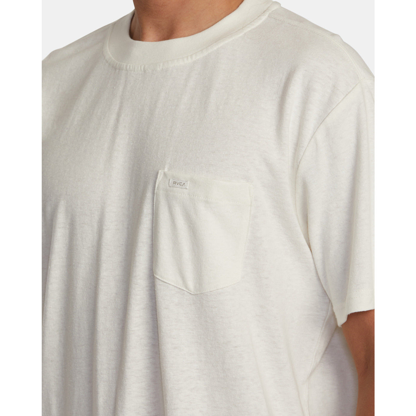 RVCA HEMP NEUTRAL SHORT SLEEVE CREW T-SHIRT - NATURAL