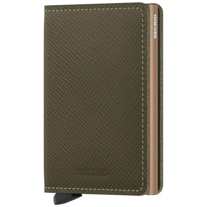 SECRID SLIMWALLET PORTEMONNEE - SAFFIANO OLIVE