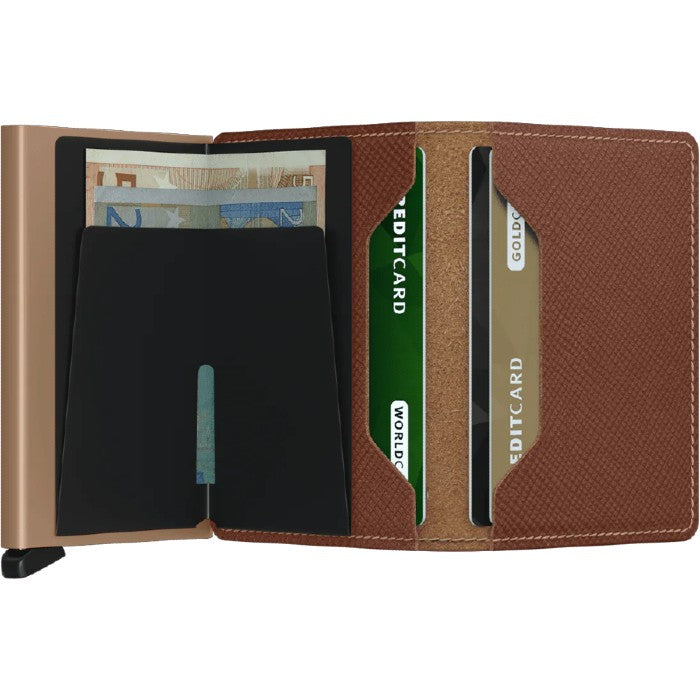 SECRID SLIMWALLET WALLET - SAFFIANO CARAMEL