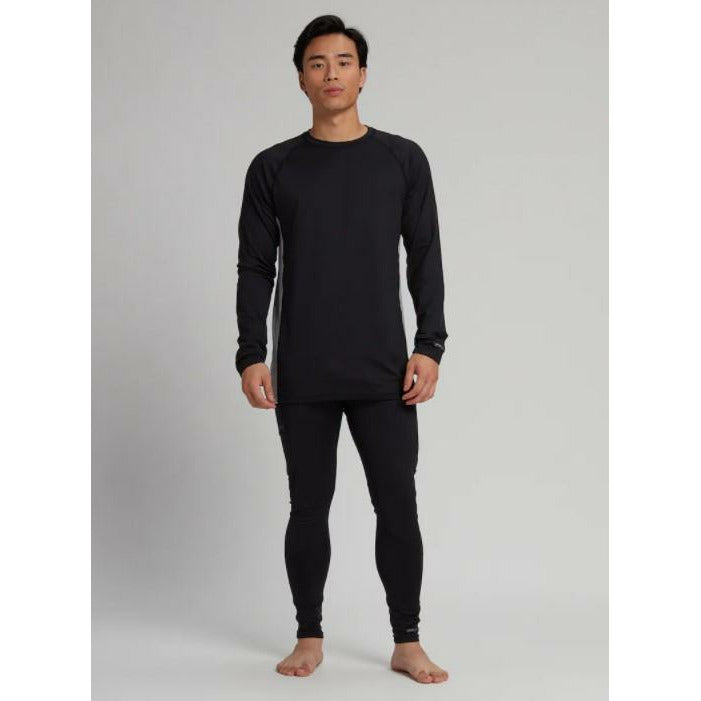 BURTON MEN'S MIDWEIGHT X BASE LAYER THERMOBROEK - TRUE BLACK