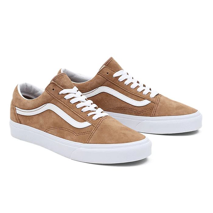 VANS UA OLD SKOOL (PIG SUEDE) SHOES - TOBACCO BROWN