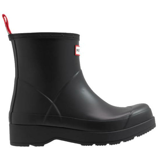 HUNTER MEN'S PLAY SHORT WELLINGTON RAIN BOOTS - BLACK