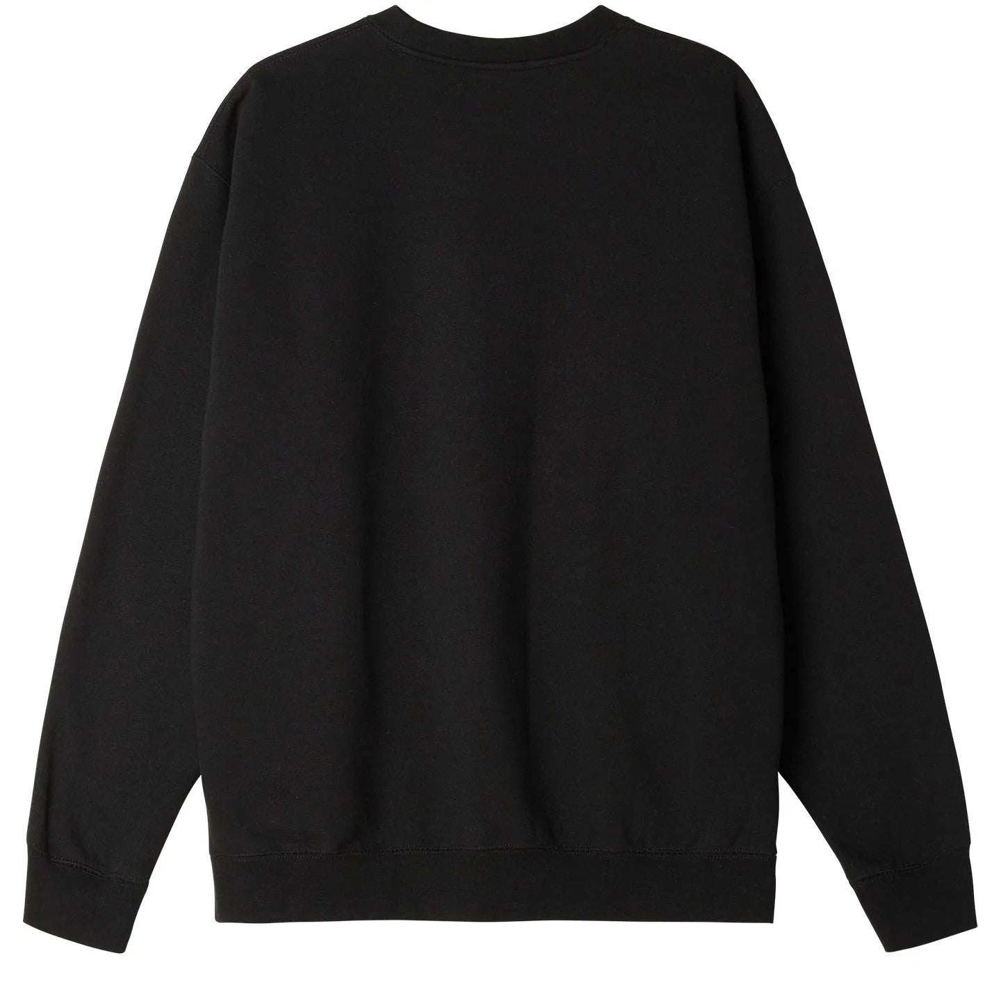 OBEY LOWERCASE CREWNECK SWEATER - BLACK