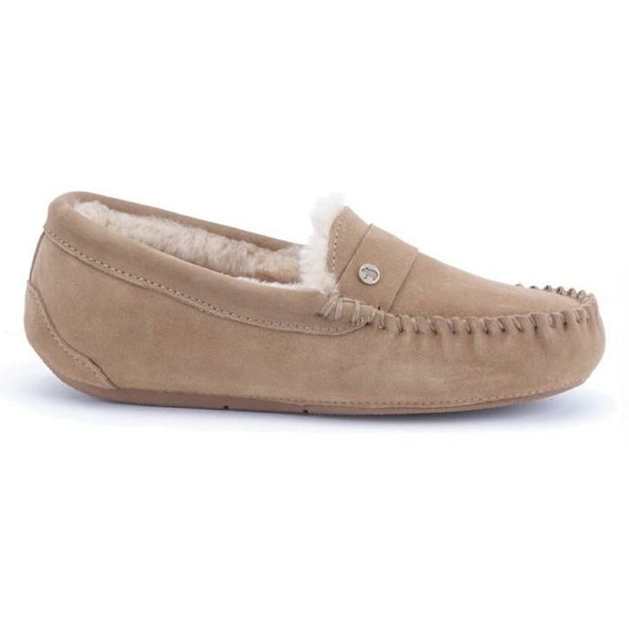 WARMBAT NOWRA WOMEN SUEDE SLIPPER - CAMEL