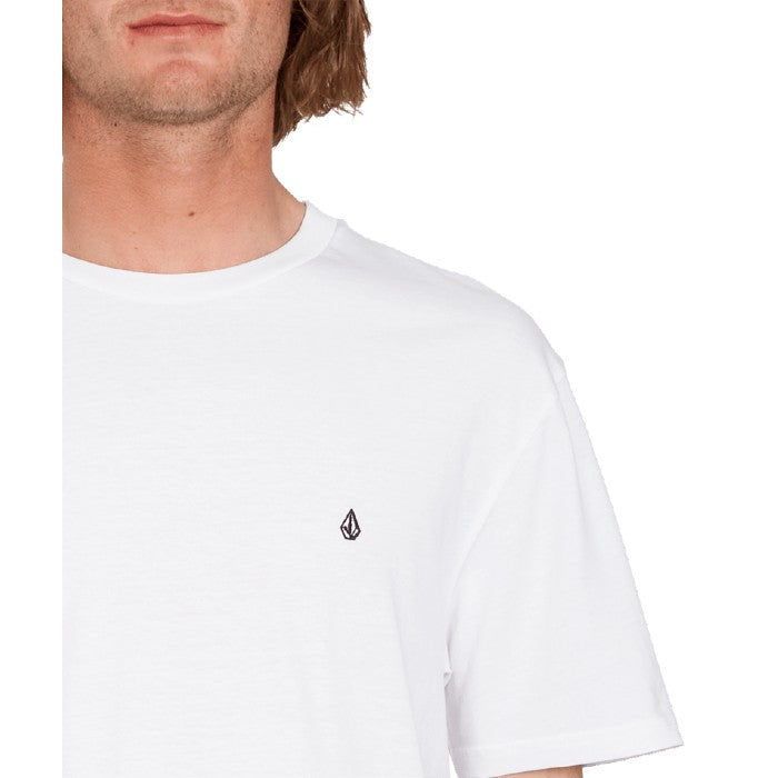 VOLCOM STONE BLANKS BASIC SHORT SLEEVE STANDARD T-SHIRT - WHITE