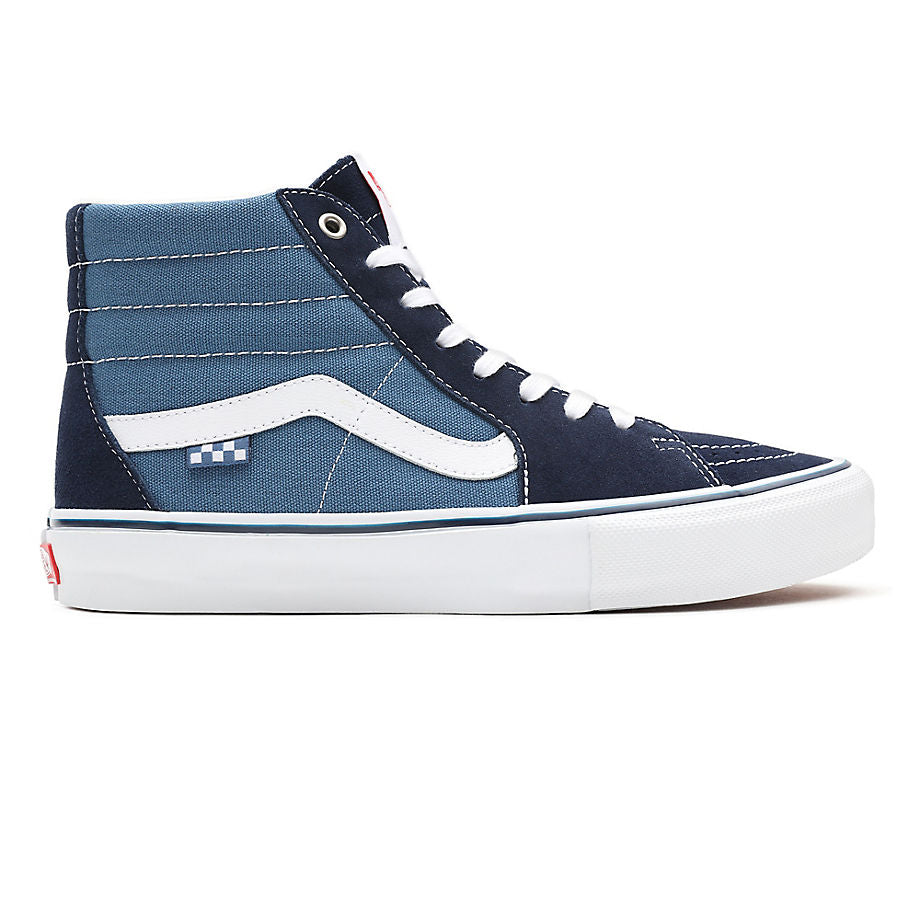 VANS SKATE SK8-HI SHOES - NAVY/WHITE