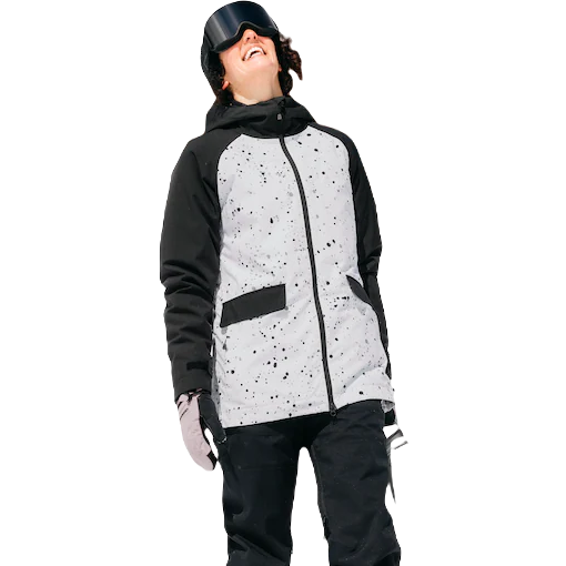 BURTON DAMEN LALIK SKI-/SNOWBOARDJACKE – STOUT WHITE SPATTER/TRUE BLACK