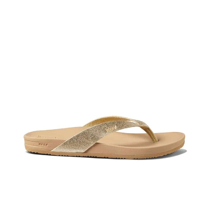 REEF CUSHION COURT TEENSLIPPERS - TAN/CHAMPAGNE