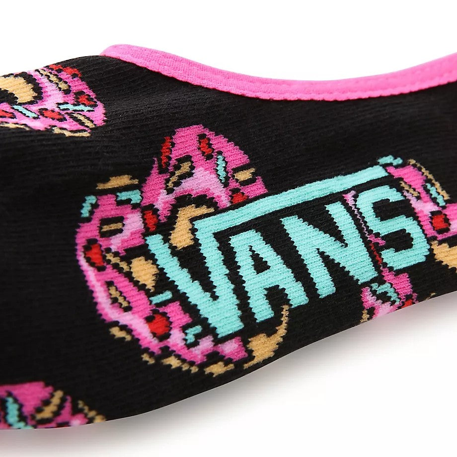 VANS LOVE CANOODLE (SNEAKER) SOCKS (3-PAIR) - CYCLAMEN-BLACK