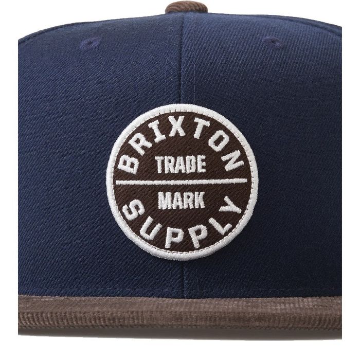 BRIXTON OATH III SNAPBACK PET - NAVY/DEEP BROWN