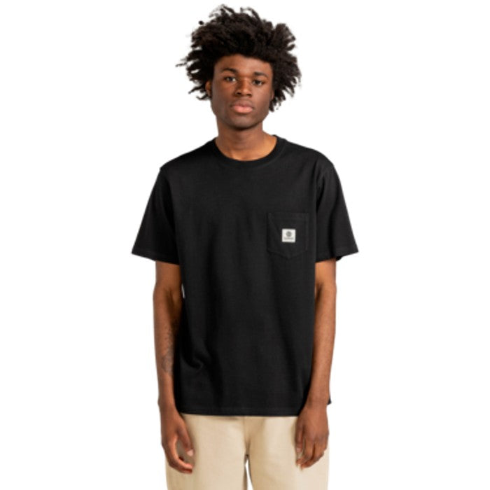 ELEMENT BASIC POCKET T-SHIRT – FLINT SCHWARZ