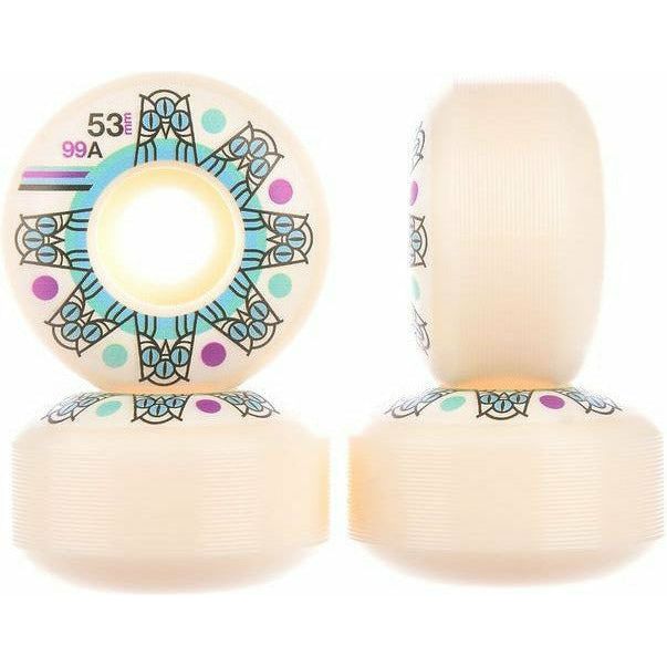 TRICLOPS ROULETTE STANDARD SHAPE 99A SKATEBOARD WIELEN 53 MM - WHITE