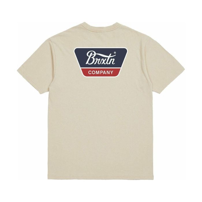 BRIXTON LINWOOD SHORT SLEEVE T-SHIRT - CREAM