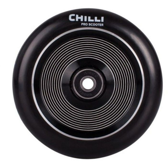 CHILLI THUNDER 110 MM STUNT-SCOOTER-RAD – SCHWARZES PU / SCHWARZER KERN