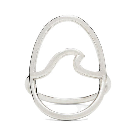 PURA VIDA LARGE WAVE RING - SILVER