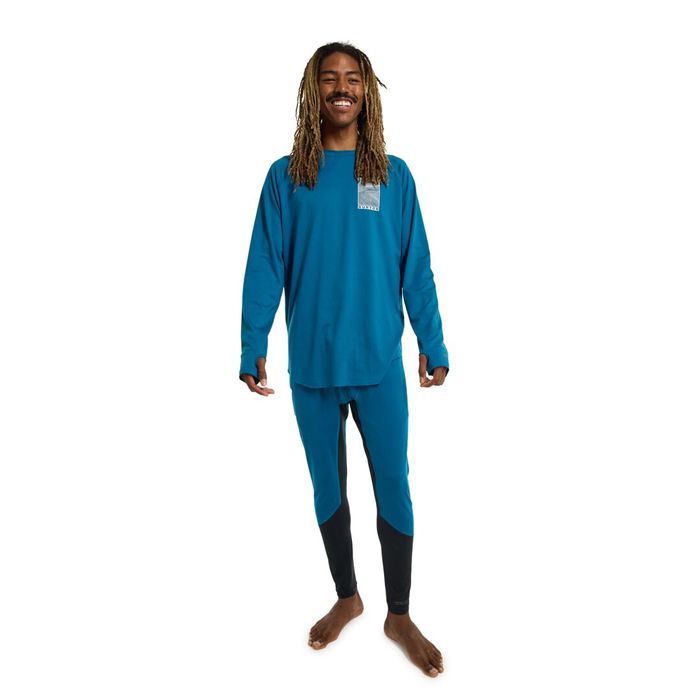 BURTON MIDWEIGHT X BASE LAYER THERMO PANTS - LYONS BLUE