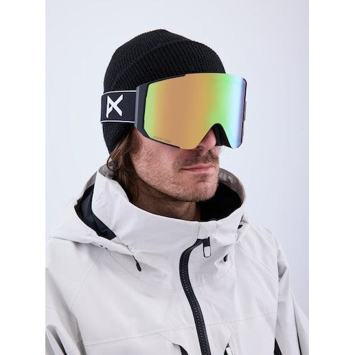 ANON SYNC WINTERSPORT GOGGLES + BONUS LENS - BLACK/PERCEIVE VARIABLE GREEN/PERCEIVE CLOUDY PINK The Old Man Boardsports Anon