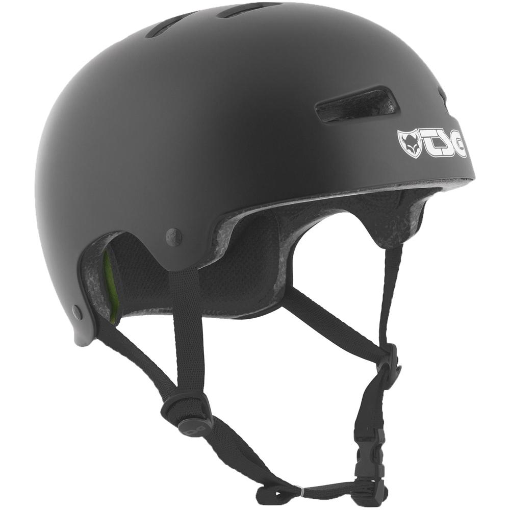 TSG HELMET EVOLUTION KIDS SOLID COLOR HELM - SATIN BLACK