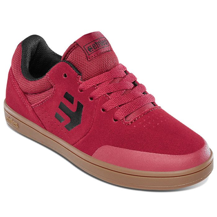 ETNIES MARANA SHOES (KIDS) - RED/TAN