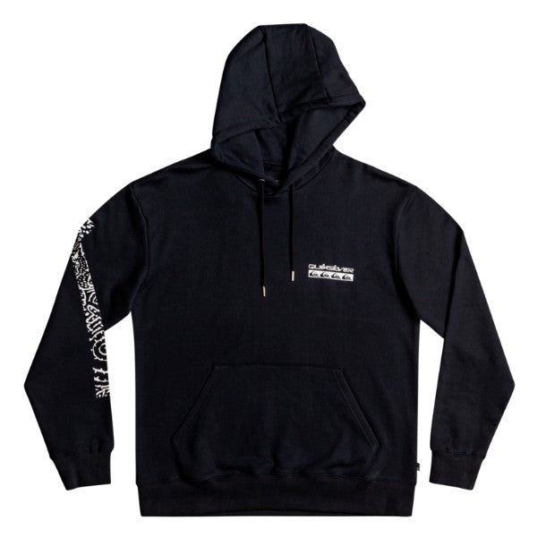 QUIKSILVER SPIRAL HOODIE - BLACK