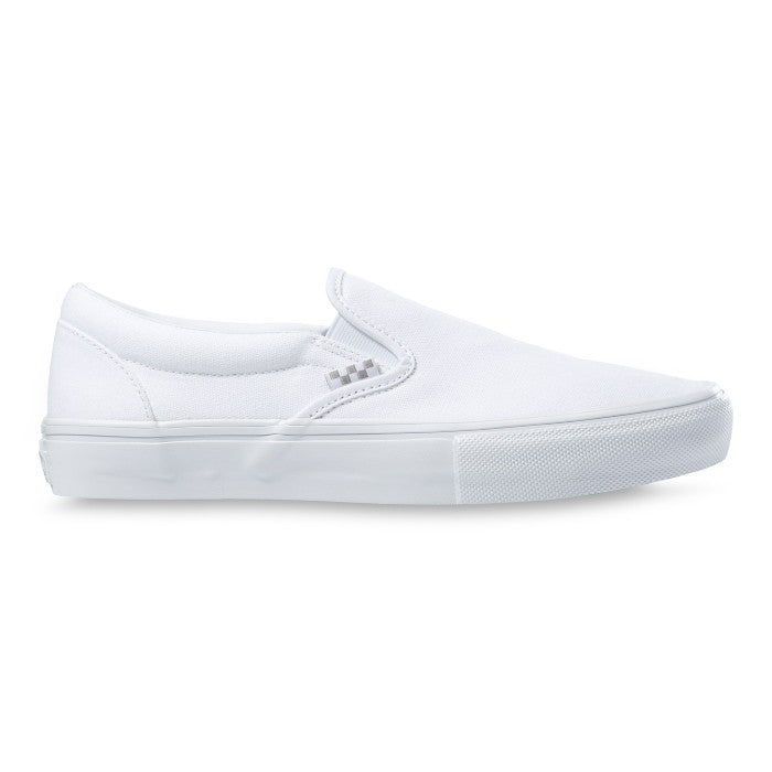 VANS SKATE SLIP-ON SHOES - WHITE