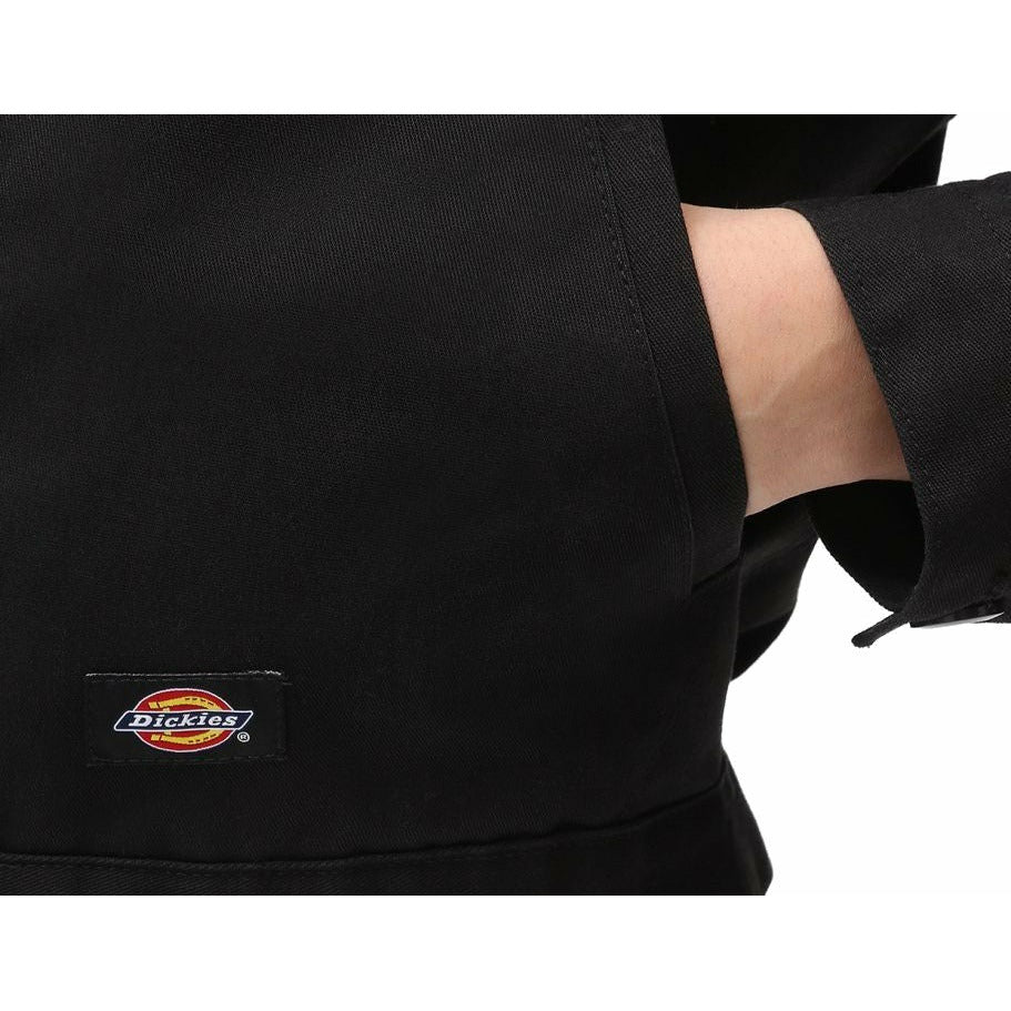 DICKIES GEFÜTTERT EISENHOWER KURZE RECYCELTE JACKE – SCHWARZ