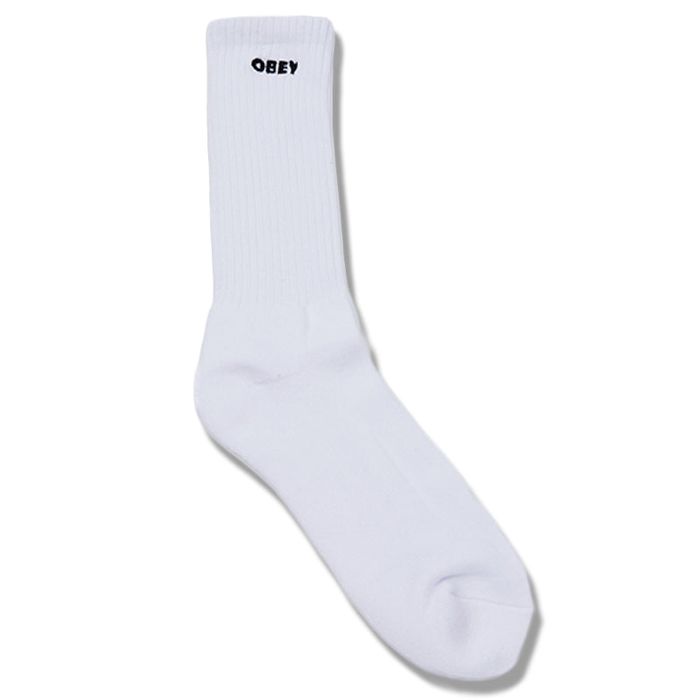 OBEY BOLD SOCKS - WHITE