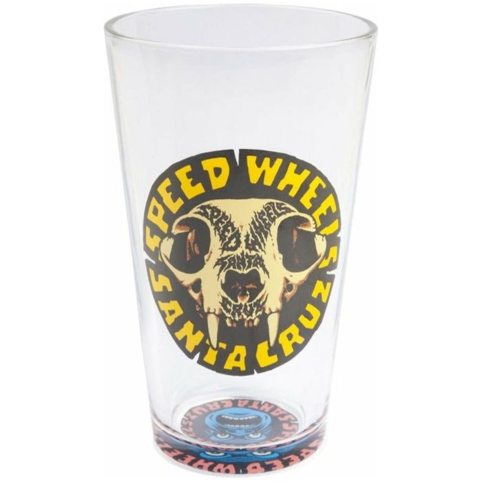 SANTA CRUZ SW SKULL PIN GLASS - CLEAR