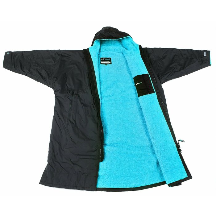 DRYROBE ADVANCE LONG SLEEVE STRANDPONCHO - BLACK BLUE