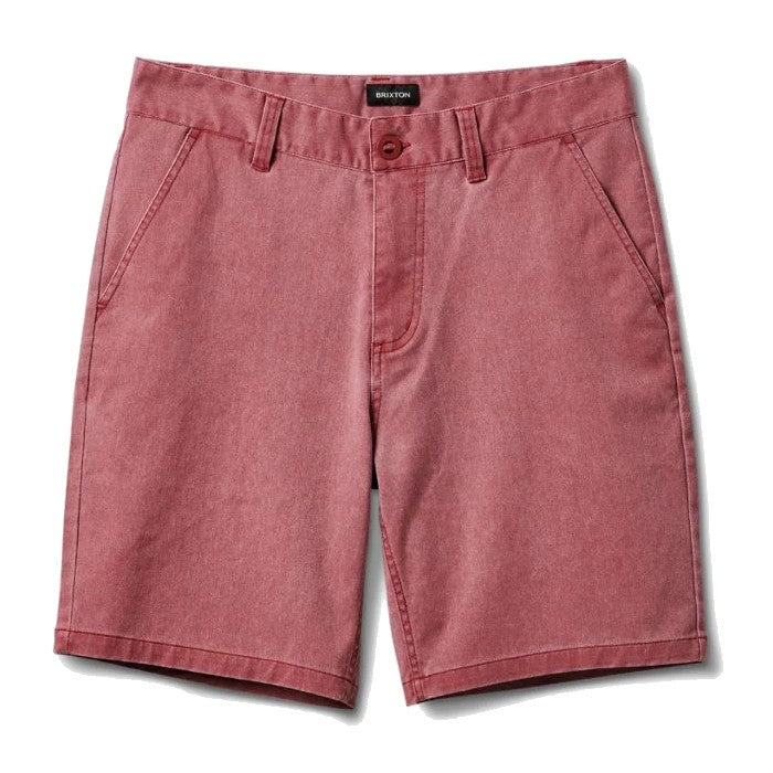 BRIXTON CHOICE 19" CHINO SHORT - ISLAND BERRY VINTAGE WASH