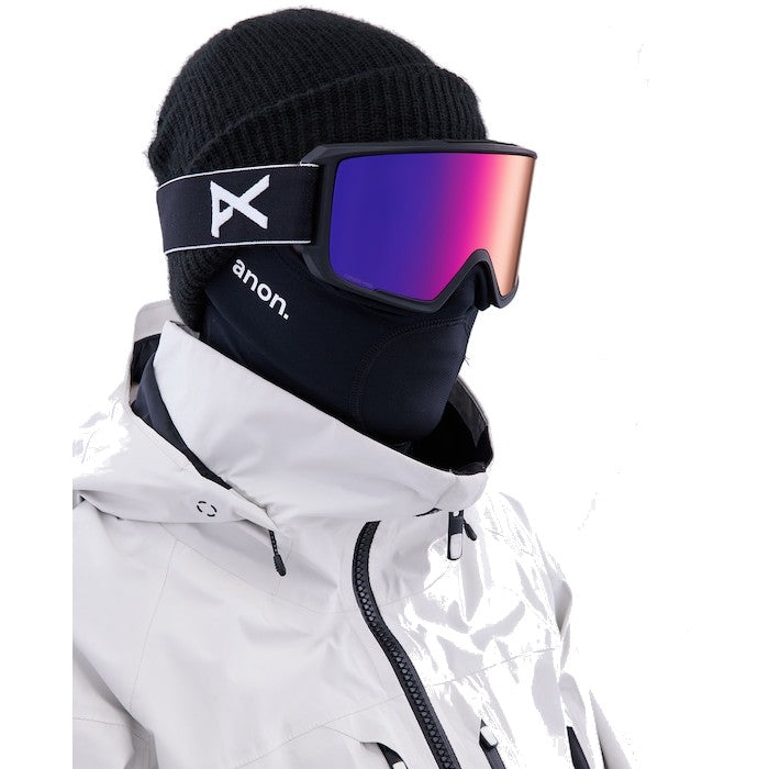 ANON M3 WINTERSPORT GOGGLES + BONUS LENS + MFI® FACE MASK - BLACK/PERCEIVE SUNNY RED/PERCEIVE CLOUDY BURST The Old Man Boardsports Anon