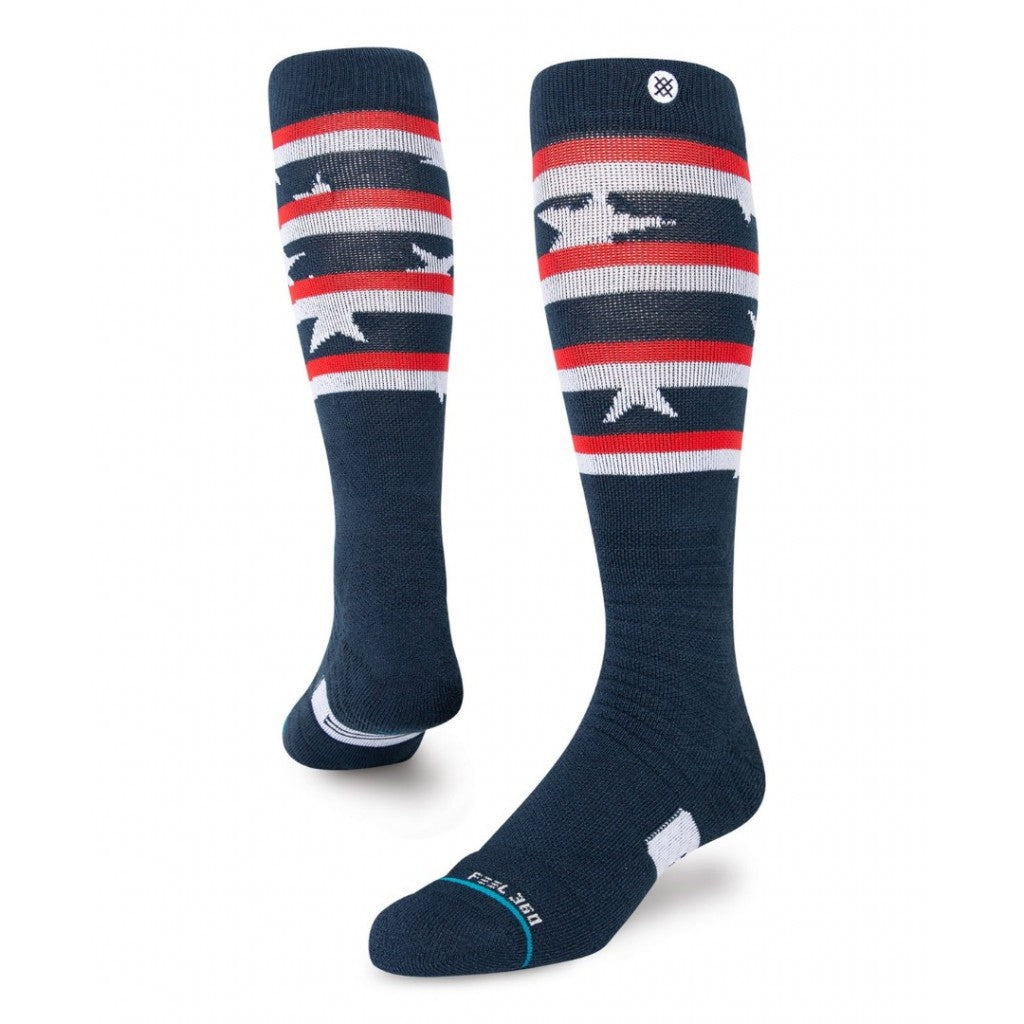 STANCE LAND OF THE FREE WINTERSPORT SOKKEN - NAVY