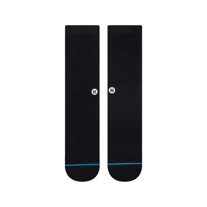 STANCE ICON CREW SOKKEN - BLACK/WHITE