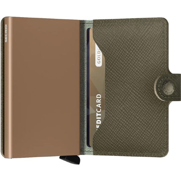 SECRID MINIWALLET PORTEMONNEE - SAFFIANO OLIVE