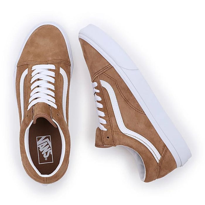 VANS UA OLD SKOOL (PIG SUEDE) SHOES - TOBACCO BROWN