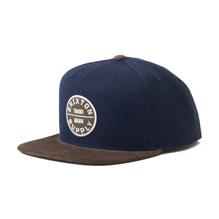 BRIXTON OATH III SNAPBACK PET - NAVY/DEEP BROWN