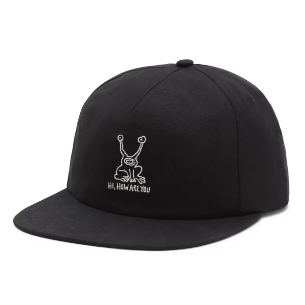 VANS X DANIEL JOHNSTON UNSTRUCTURED SNAPBACK CAP – SCHWARZ